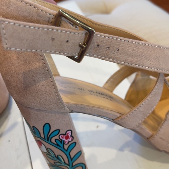 American Glamour Badgley Mischka Pumps Beige 8.5 - Picture 6 of 12